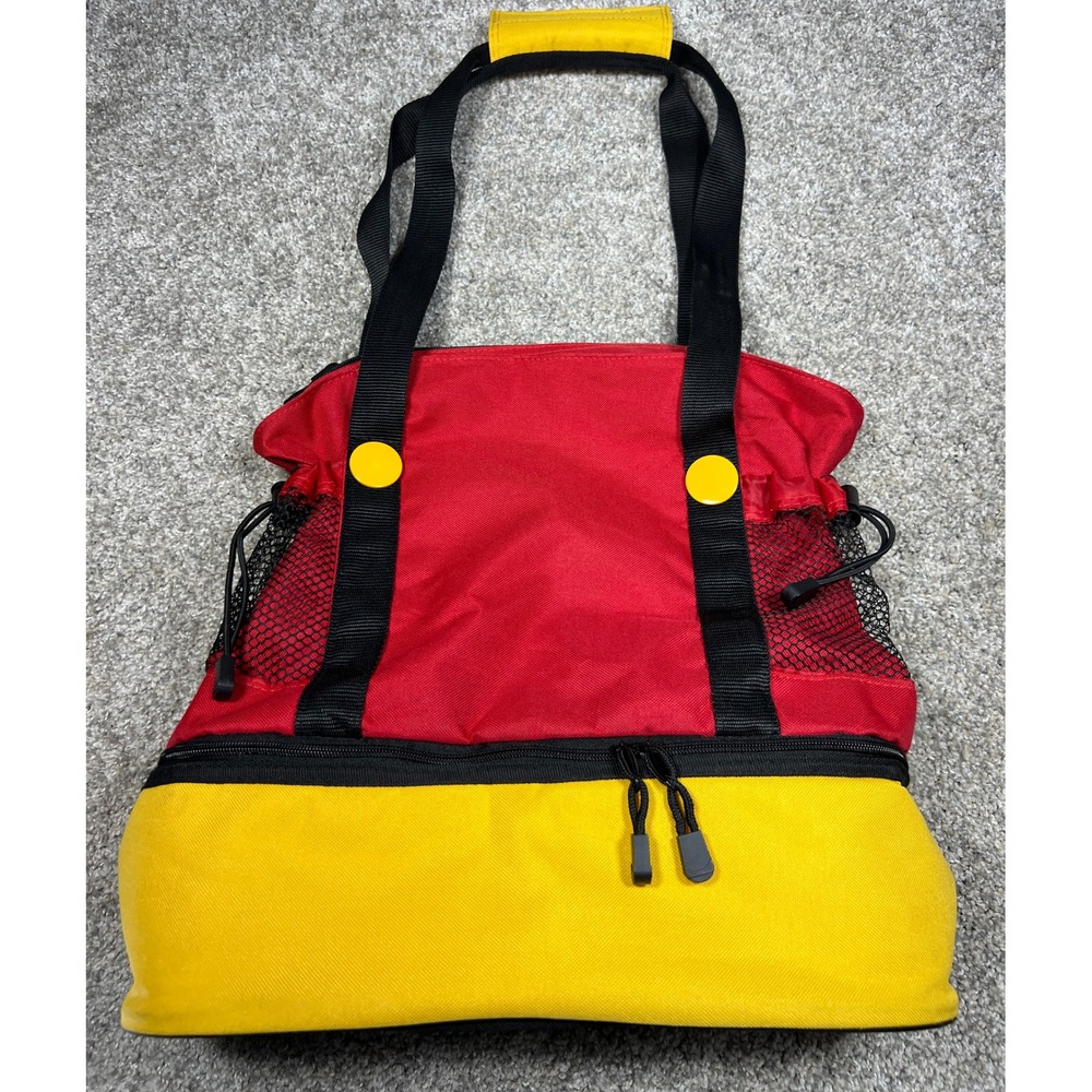 Disney Mickey Mouse Pants Insulated Cooler Tote Bag Red Black Yellow Disneyland‎